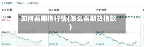如何看期指行情(怎么看期货指数)-第1张图片