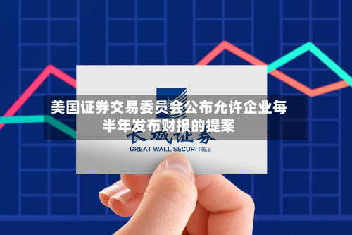 美国证券交易委员会公布允许企业每半年发布财报的提案-第1张图片