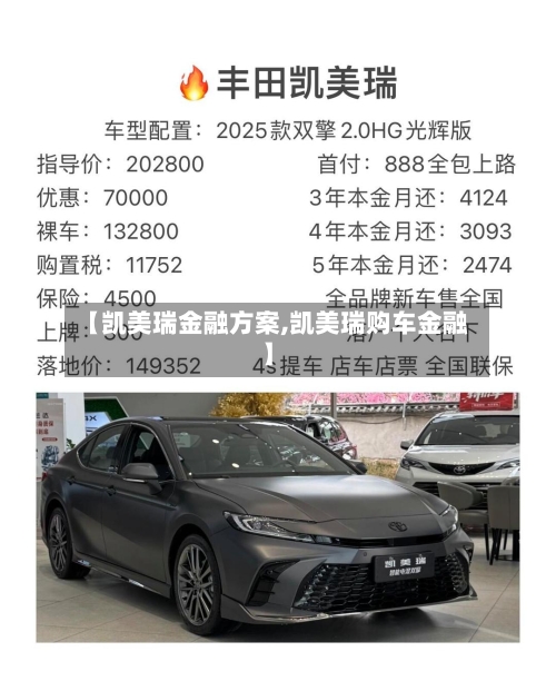 【凯美瑞金融方案,凯美瑞购车金融】-第1张图片
