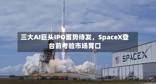 三大AI巨头IPO蓄势待发，SpaceX登台前考验市场胃口-第2张图片