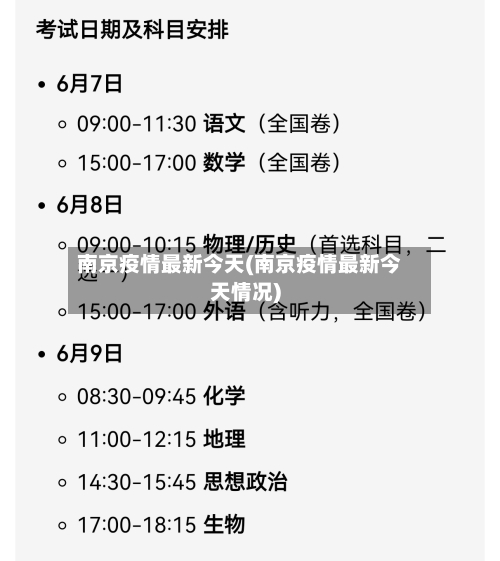 南京疫情最新今天(南京疫情最新今天情况)-第1张图片