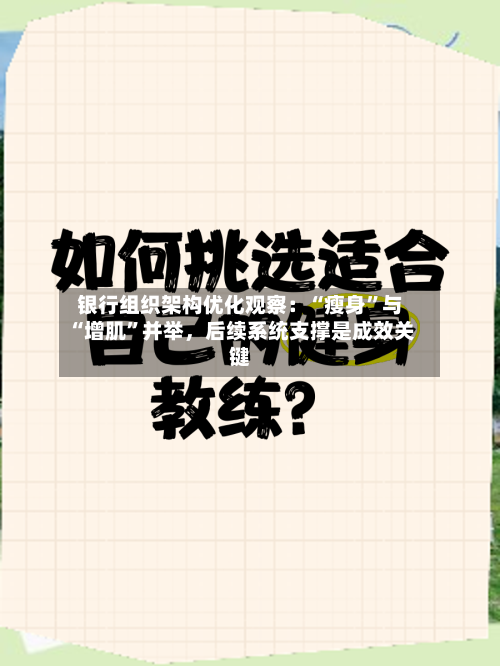 银行组织架构优化观察：“瘦身”与“增肌	”并举	，后续系统支撑是成效关键-第1张图片