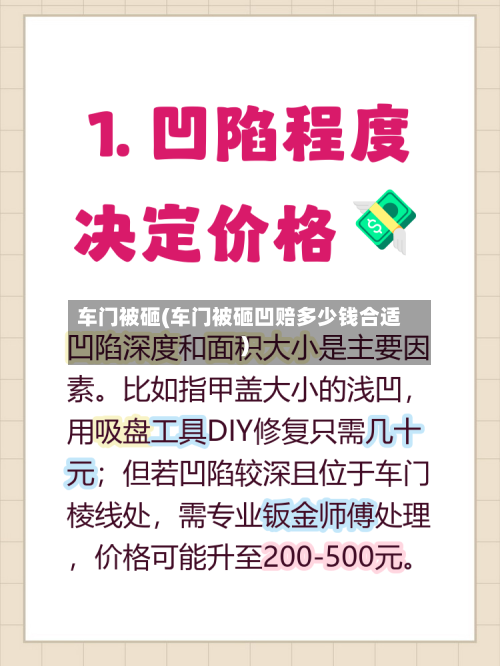 车门被砸(车门被砸凹赔多少钱合适)-第2张图片