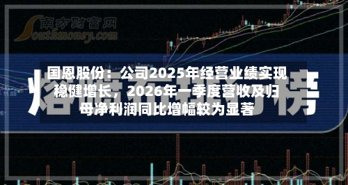 国恩股份：公司2025年经营业绩实现稳健增长，2026年一季度营收及归母净利润同比增幅较为显著-第2张图片