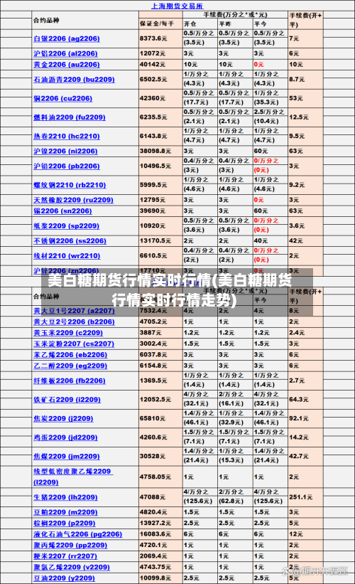 美白糖期货行情实时行情(美白糖期货行情实时行情走势)-第2张图片