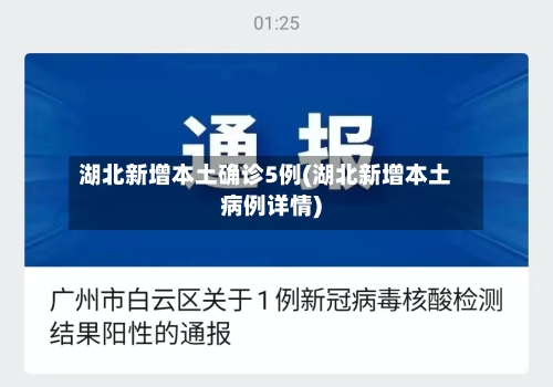 湖北新增本土确诊5例(湖北新增本土病例详情)-第1张图片