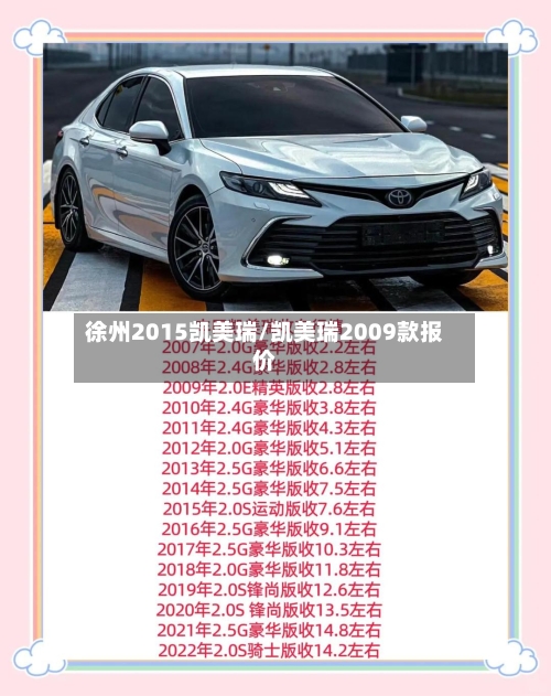 徐州2015凯美瑞/凯美瑞2009款报价-第1张图片