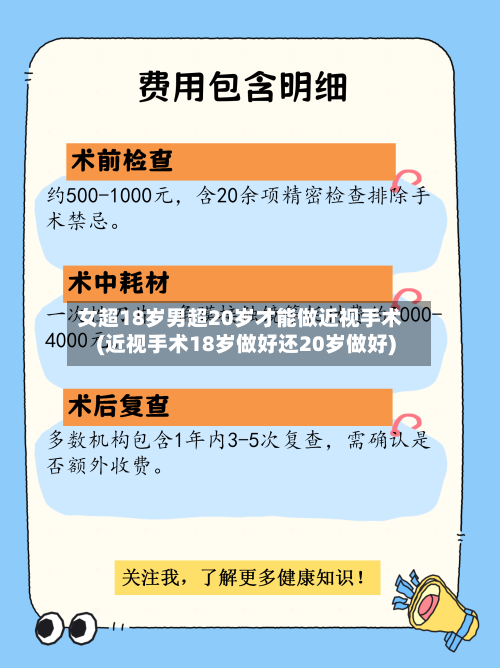 女超18岁男超20岁才能做近视手术(近视手术18岁做好还20岁做好)-第2张图片