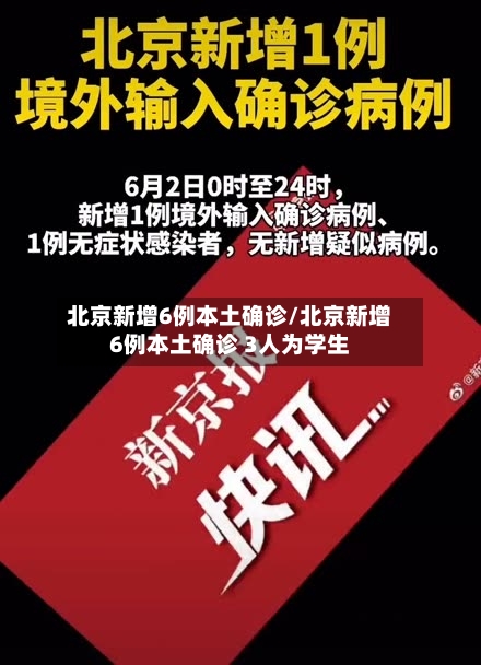 北京新增6例本土确诊/北京新增6例本土确诊 3人为学生-第3张图片