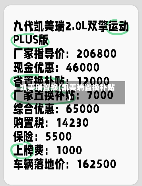 凯美瑞置换(凯美瑞置换补贴)-第3张图片