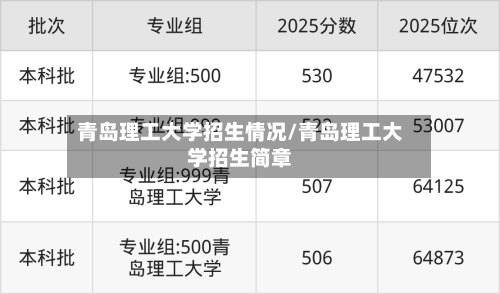 青岛理工大学招生情况/青岛理工大学招生简章-第1张图片