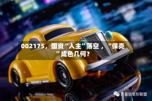 002175，国资“入主”落空 ，“保壳”成色几何？-第3张图片