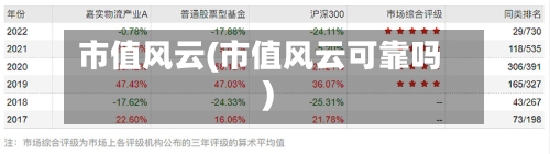 市值风云(市值风云可靠吗)-第1张图片
