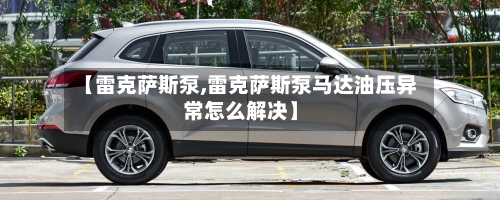 【雷克萨斯泵,雷克萨斯泵马达油压异常怎么解决】-第1张图片