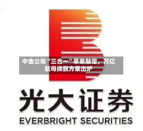 中金公司“三合一	”草案敲定，万亿航母换股方案出炉-第1张图片