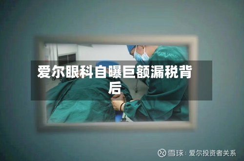 爱尔眼科自曝巨额漏税背后-第1张图片