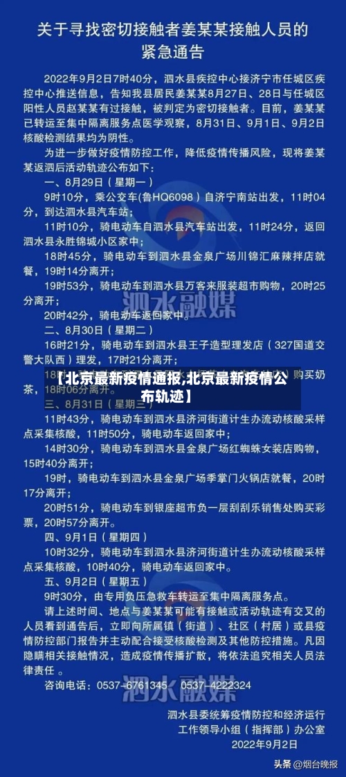 【北京最新疫情通报,北京最新疫情公布轨迹】-第1张图片