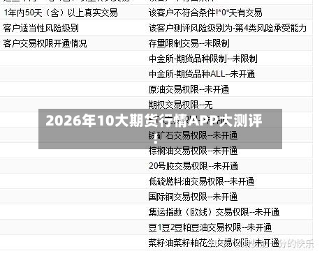 2026年10大期货行情APP大测评！-第2张图片