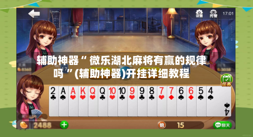 辅助神器“ 微乐湖北麻将有赢的规律吗 	”(辅助神器)开挂详细教程-第2张图片